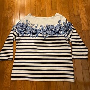 TALBOTS XL TEE 3/4 sleeves